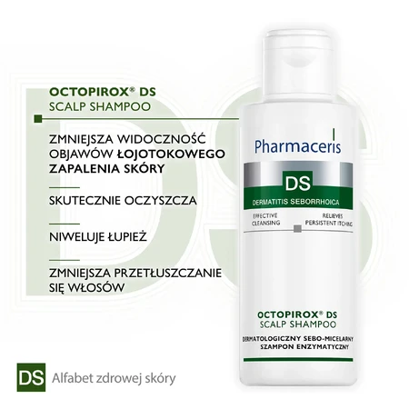 Pharmaceris Octopirox DS Dermatologische enzymatische sebo-micellaire shampoo, 125 ml