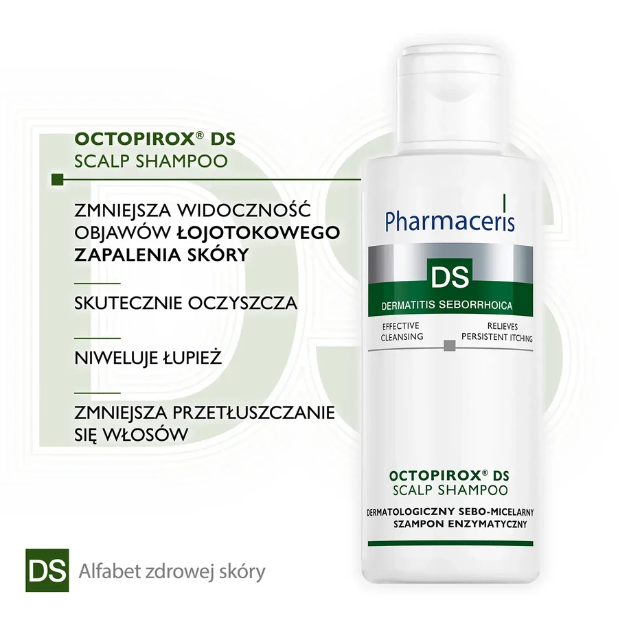 Pharmaceris Octopirox DS Dermatologische enzymatische sebo-micellaire shampoo, 125 ml