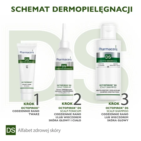 Pharmaceris Octopirox DS Dermatologische enzymatische sebo-micellaire shampoo, 125 ml