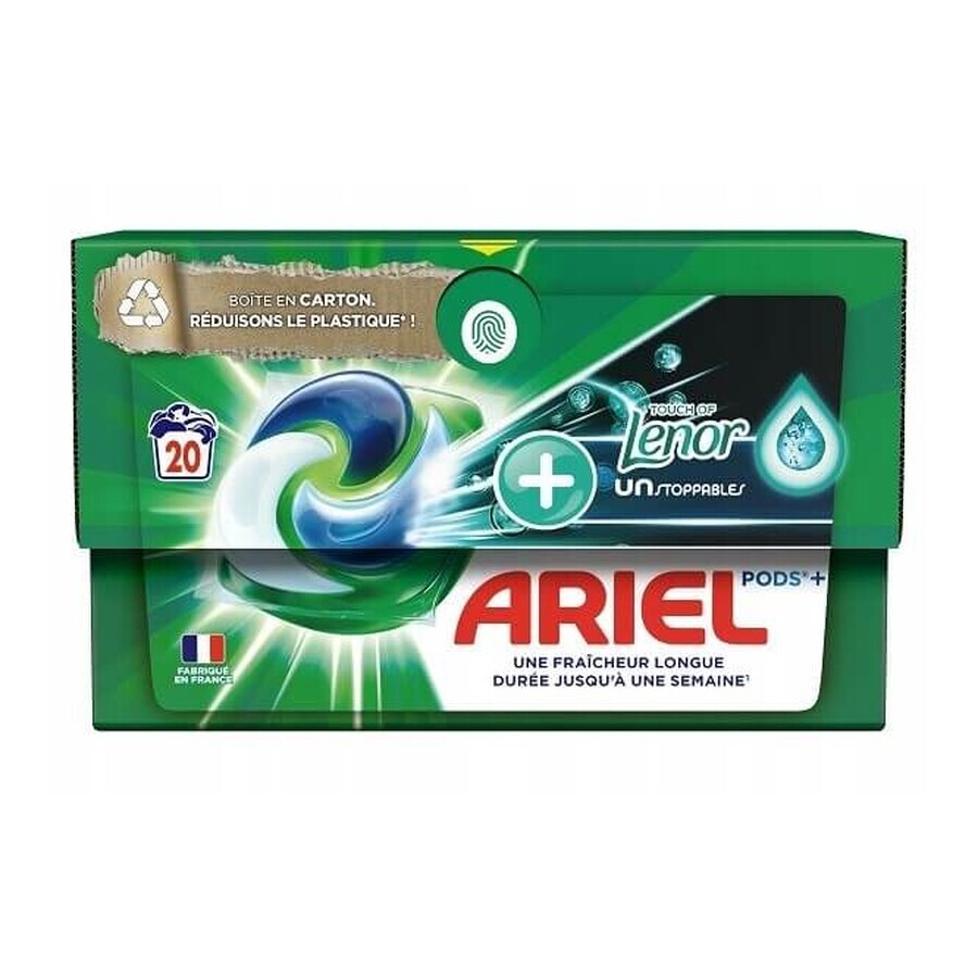 Ariel All in 1 Caps Lenor Unstoppables capsules de lessive, 20 pièces