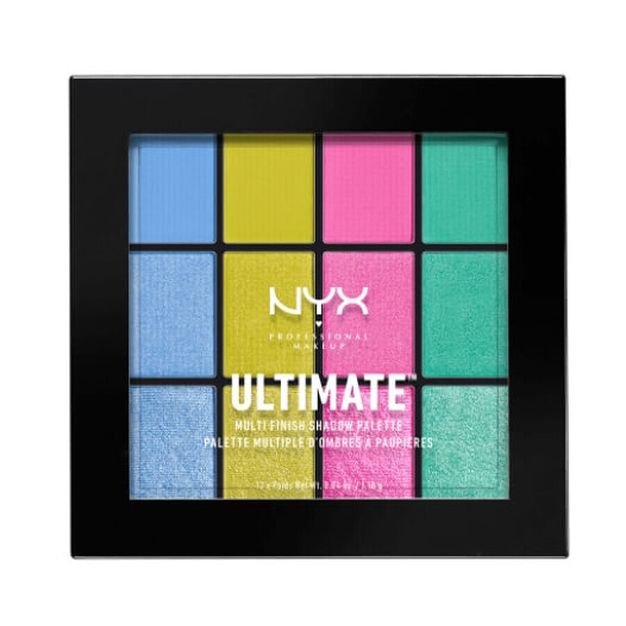 NYX, Paleta de sombras de ojos, Ultimate 05 Electric, 1 ud.