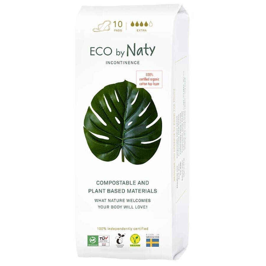 Eco by Naty, Incontinencia, Toallas higiénicas, 10 unidades