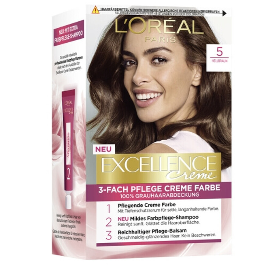 Loreal, Excellence Creme, Ceară Culoare 5, 1 buc