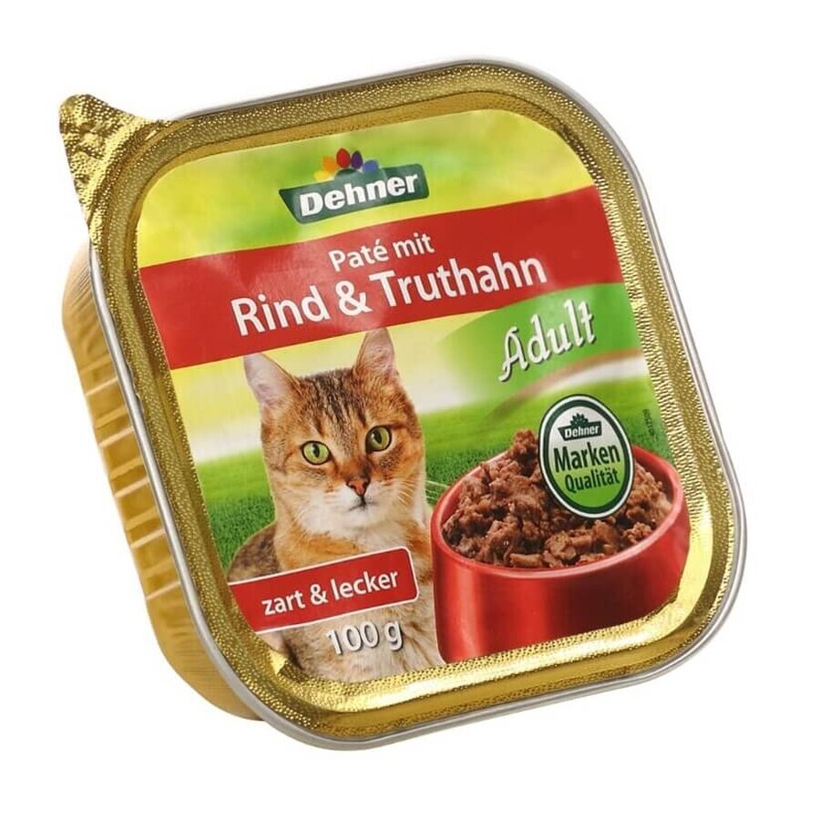 Boutique Dehner, Rind amp ; Truthahn, nourriture pour chats, 100g Dehner, Rind amp ; Truthahn, nourriture pour chats, 100g