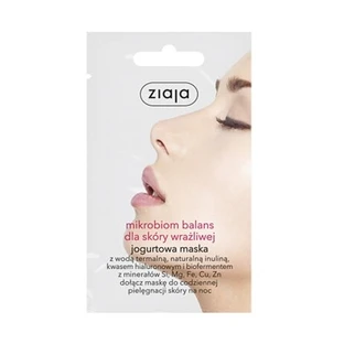 Ziaja, Mikrobiom balans, gezichtsmasker voor de valiva huid, 7 ml - Dugi termin wanoci!