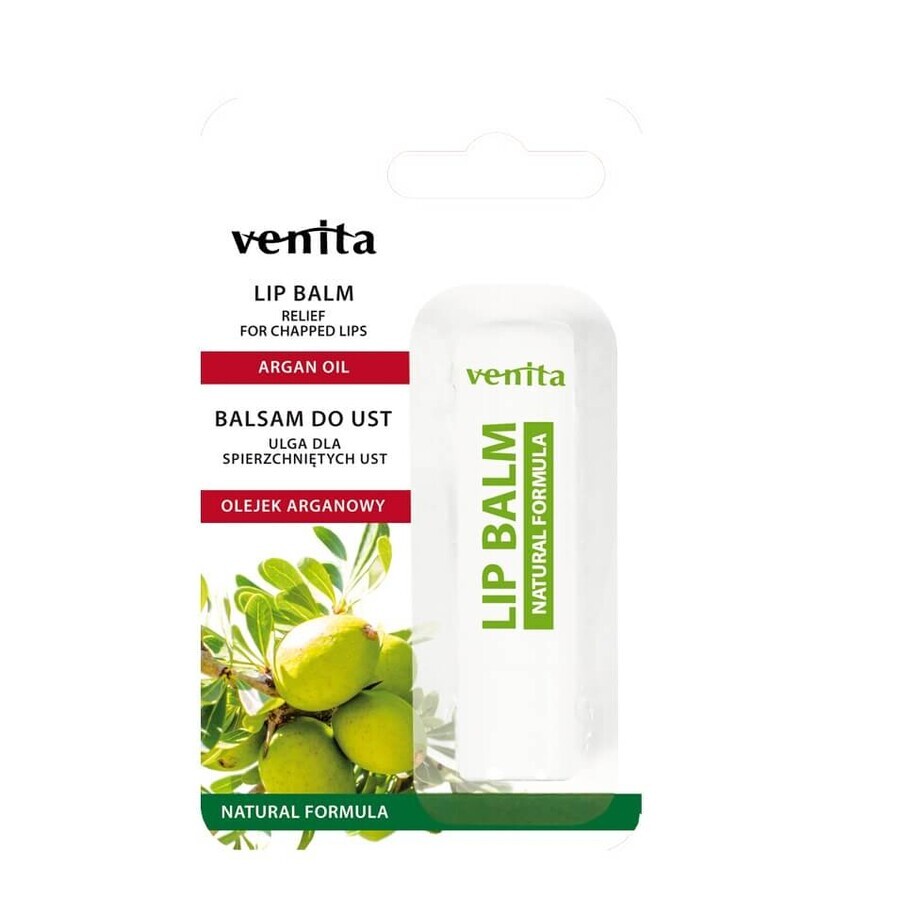 Cumpără Venita Balsam de buze natural cu ulei de argan, 4g Venita Balsam de buze natural cu ulei de argan, 4g