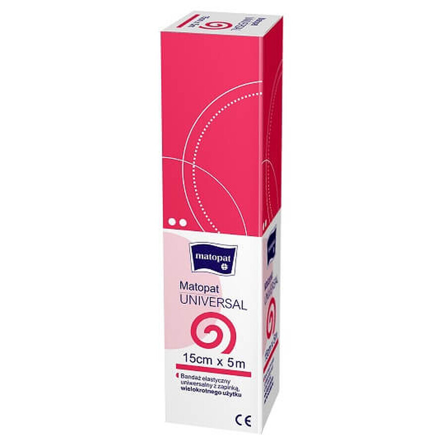 Elastic bandage, Matopat Universal, 5m x 15cm - Long-term!