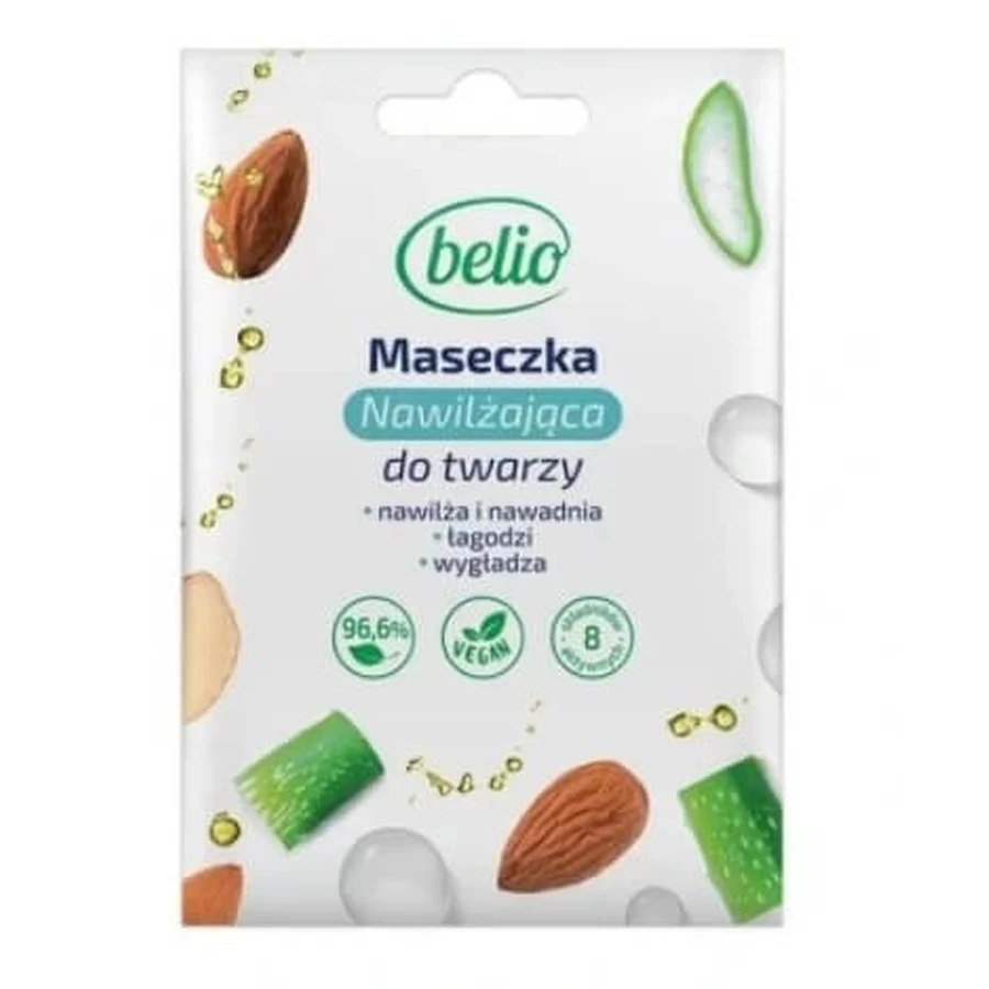 Belio vochtinbrengend gezichtsmasker, 10 ml
