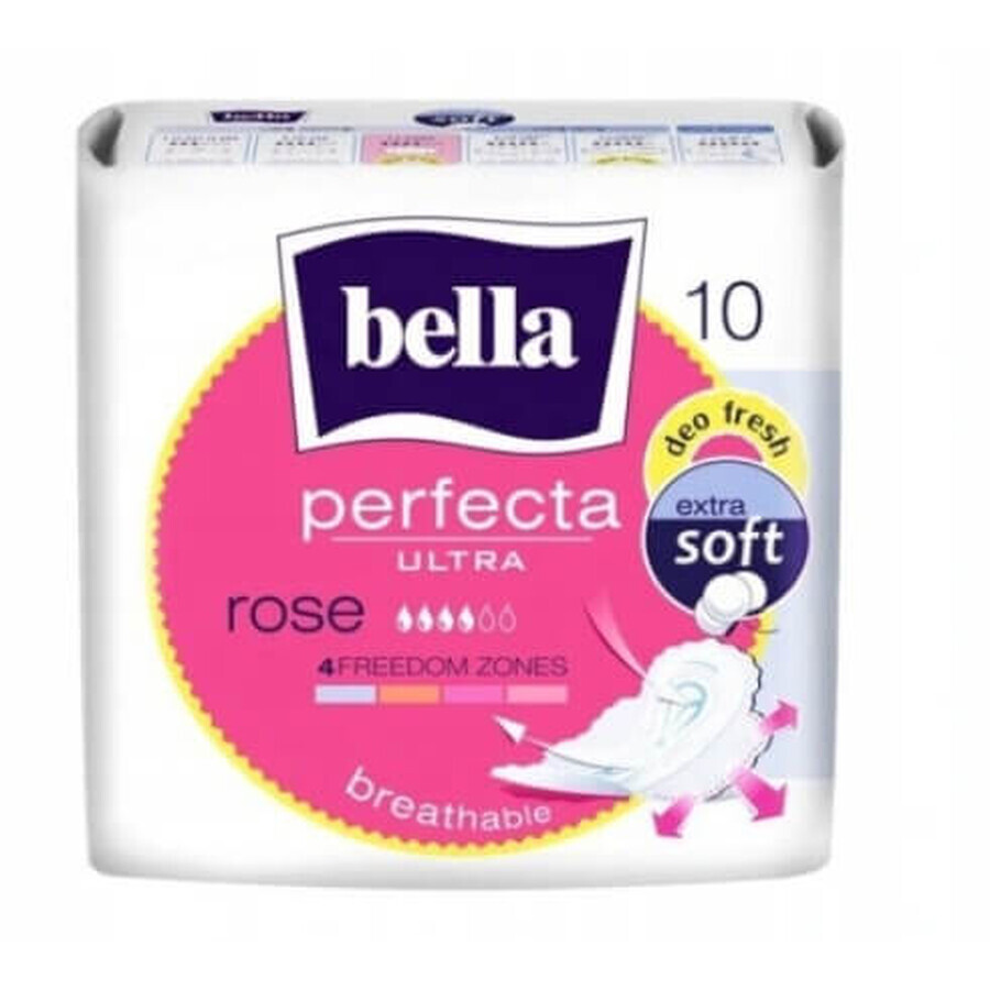 Compresas higiénicas Bella Perfecta Ultra Rose, 10 unidades - ¡Larga duración!
