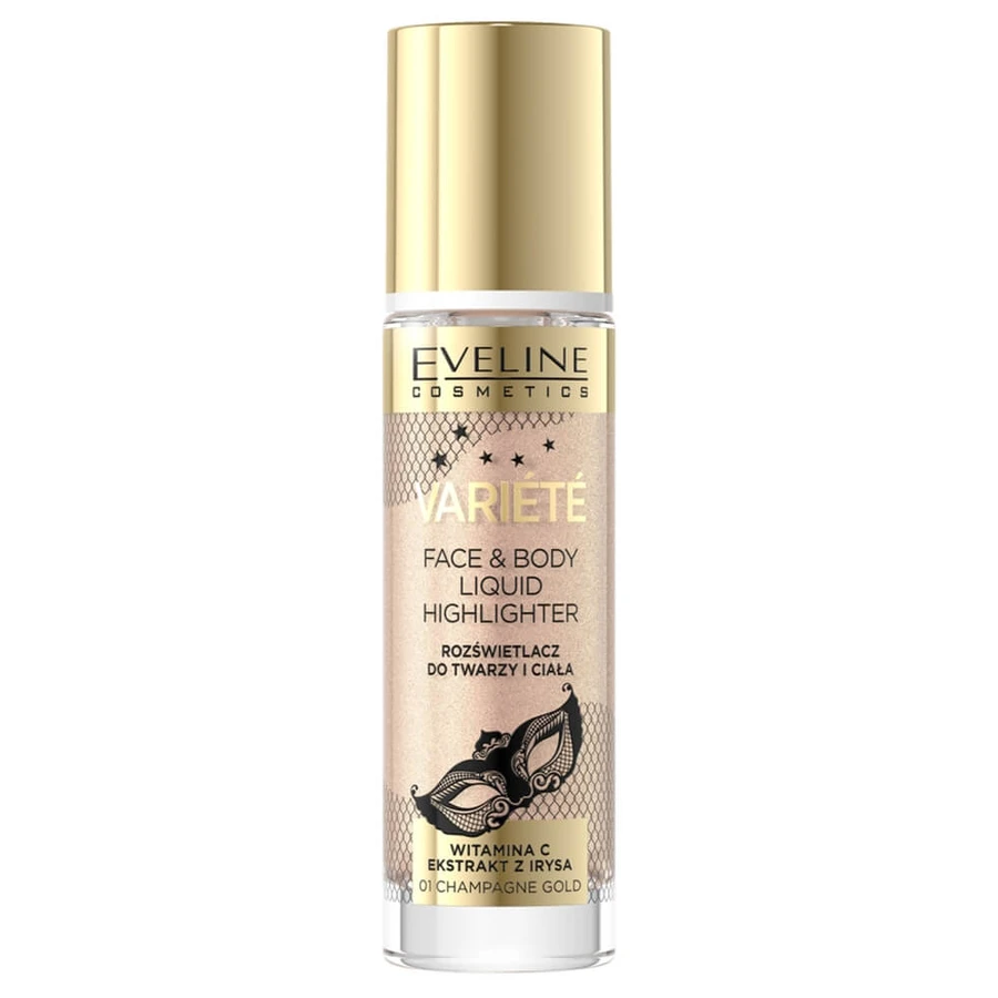 Eveline Cosmetics Variete Liquid Highlighter 01 Champagne Gold, 30ml