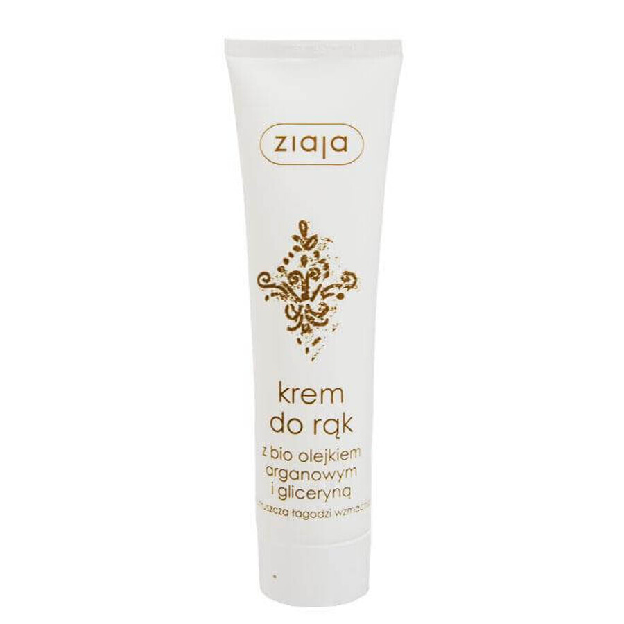 Crema mani Ziaja con olio di argan biologico e glicerina, 100ml - Lunga conservazione!