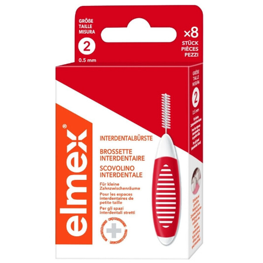 Shop Elmex, Rote Interdentalbürsten, Größe 2 0,5 mm, 8 Stück Elmex, Rote Interdentalbürsten, Größe 2 0,5 mm, 8 Stück