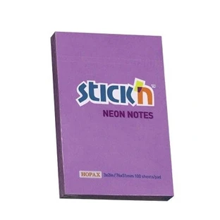 Stickn, Haftnotizblock, 100 Blatt neonlila