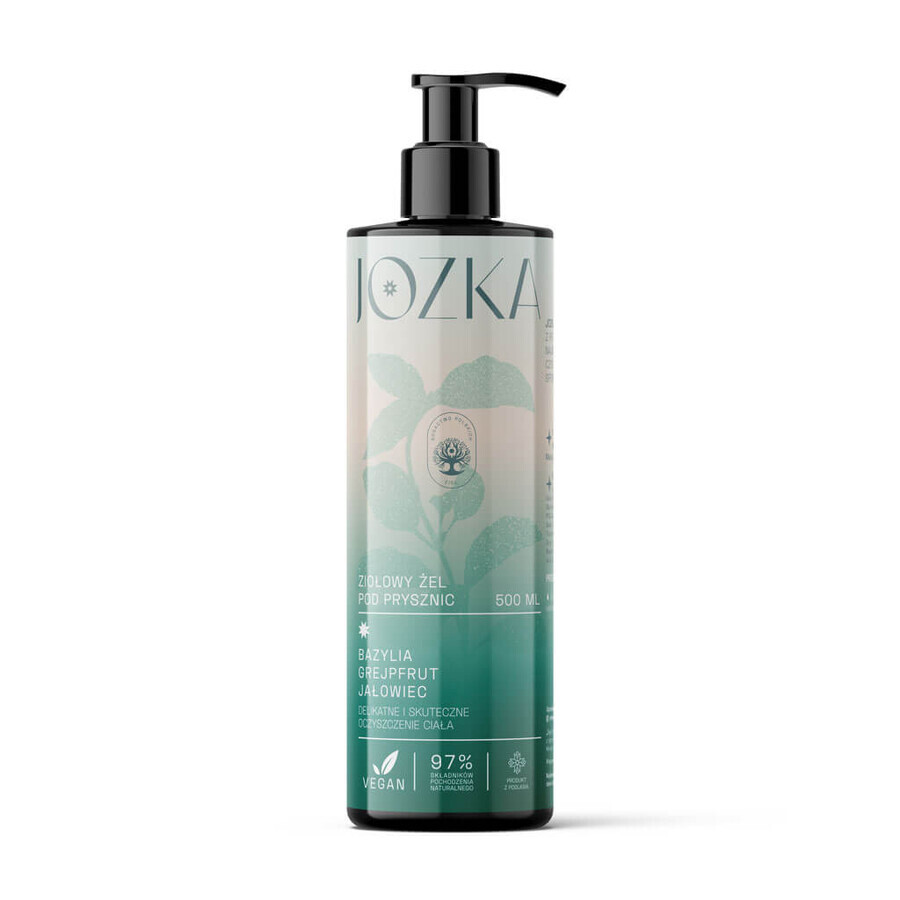 Jozka Herbal Jozka Herbal Basil Grapefruit Vlierbloesem Douchegel, 500ml