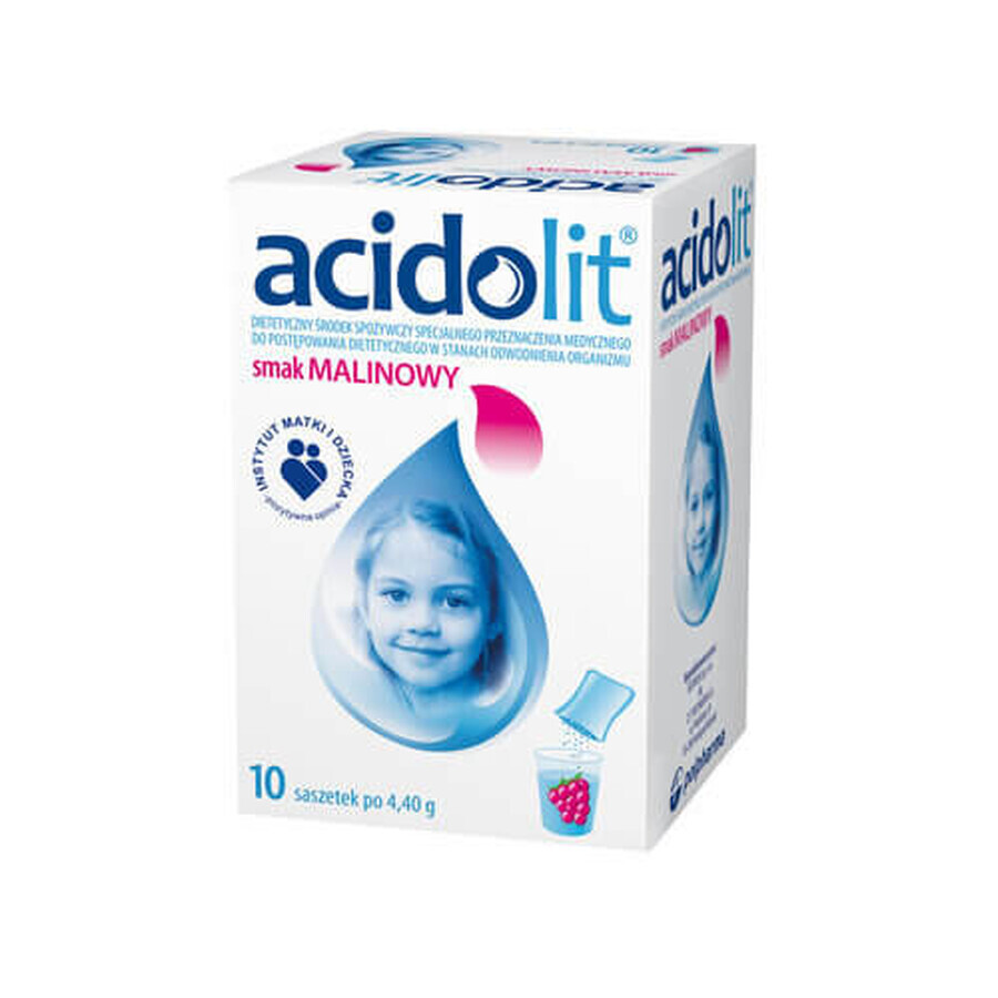 Acidolite, raspberry flavor, 10 sachets