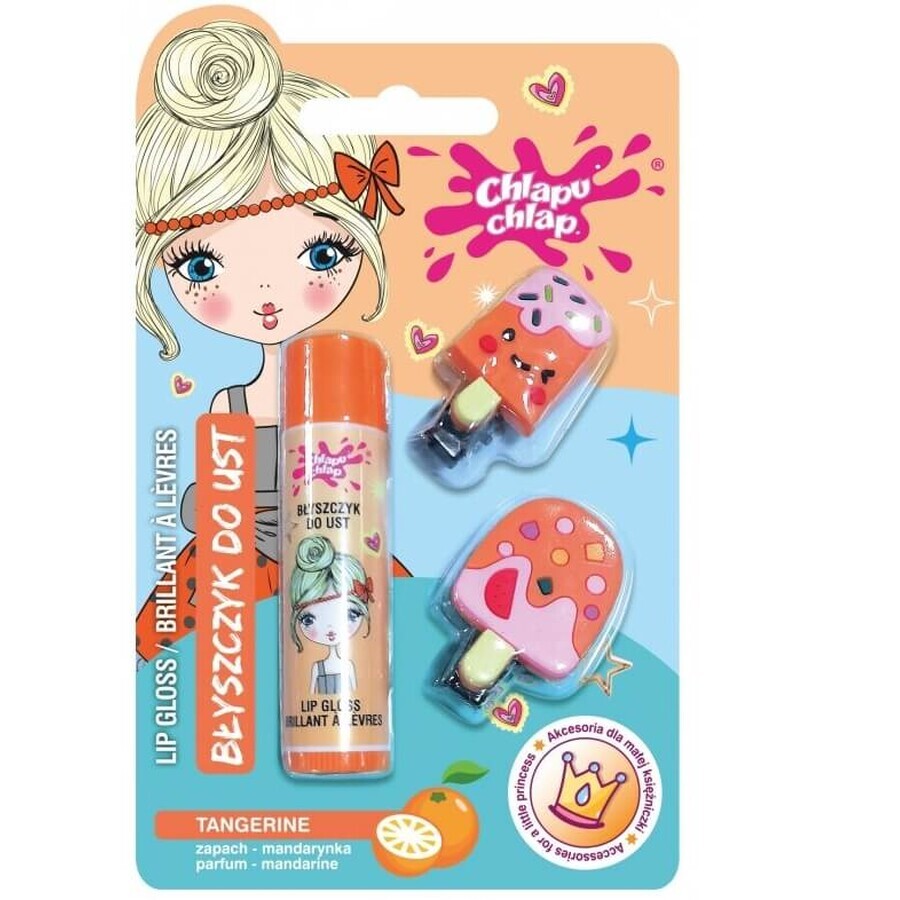 Lip balm Splash Splash Splash Mandarin + 2 wax clips