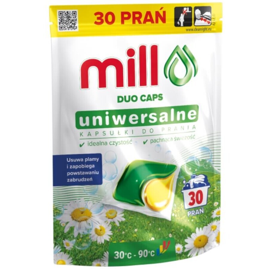 Mill Duo Caps, capsule di lavaggio multiuso, 30 pezzi