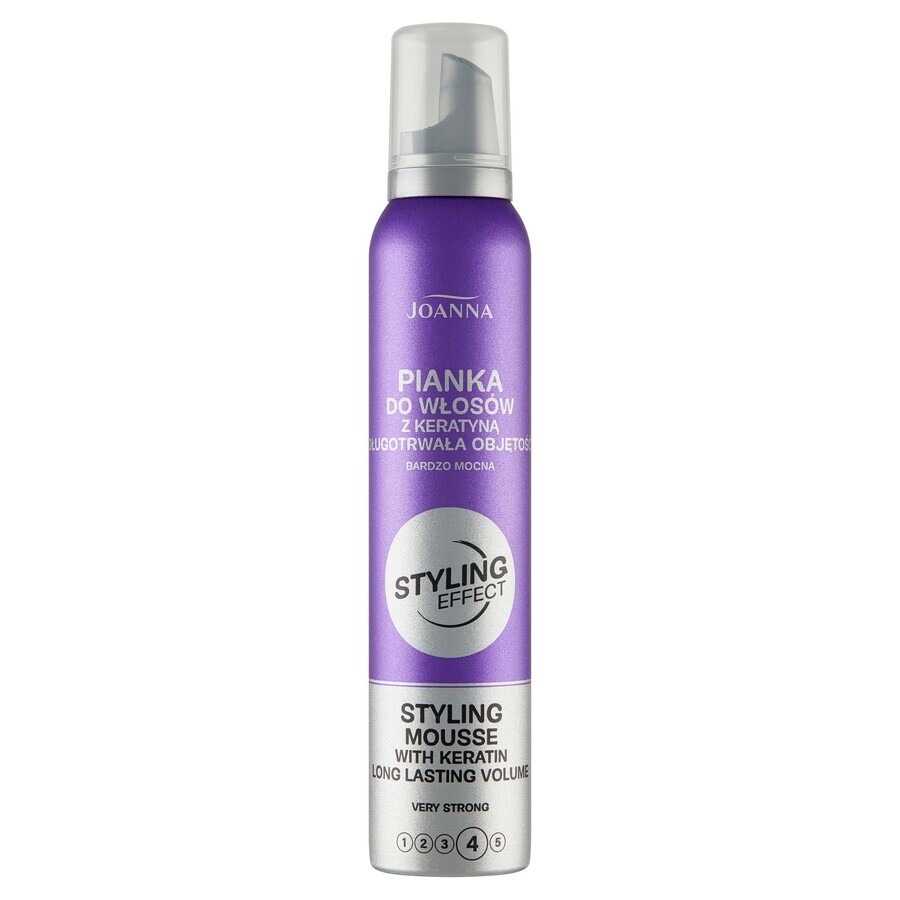 Joanna Styling Effect Waxing Effect Keratin 5 Foaming Wax with Keratin 5, 150 ml