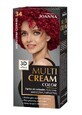 Joanna Multi Cream Color 3D Hair Color 34 Deep Red