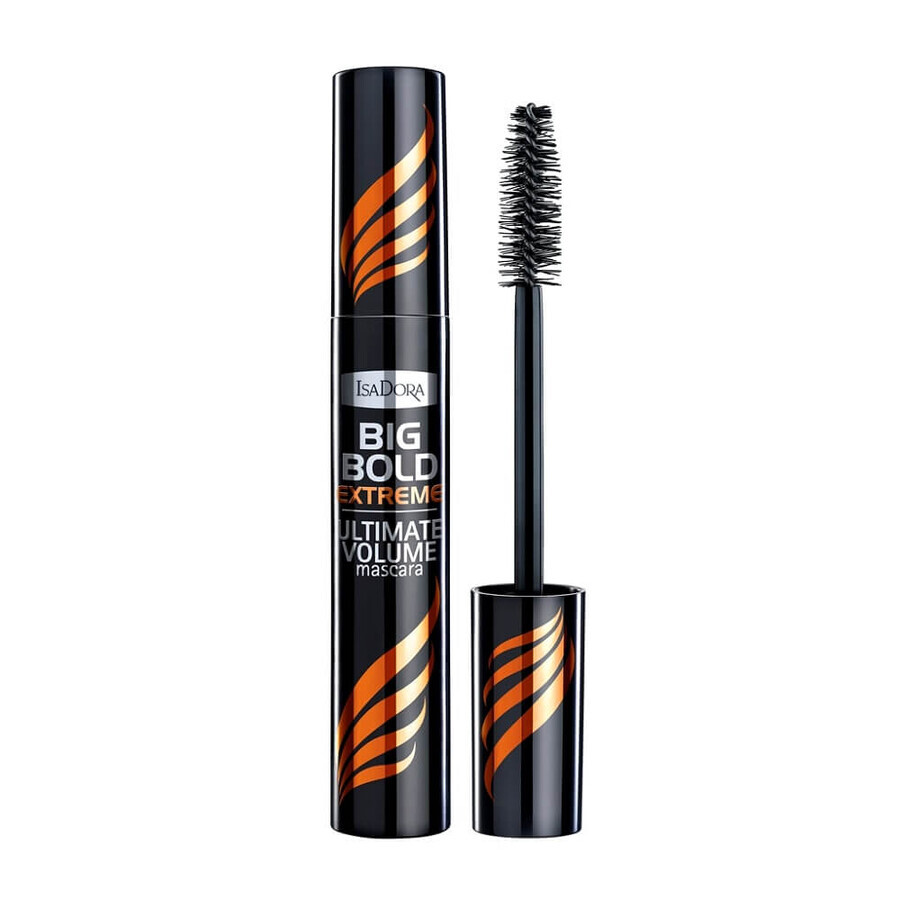 Isadora Big Bold Ultimate Volume Mascara épaississant 15 Extreme Black, 14ml