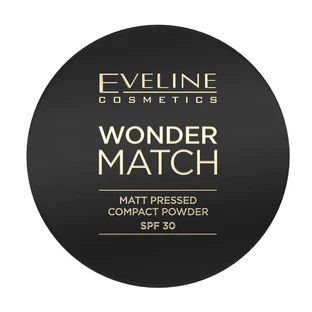 Eveline Cosmetics, Wonder Match, Gepresstes mattes Puder mit SPF 30 Nr. 02, 8 g