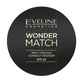 Eveline Cosmetics, Wonder Match, Gepresstes mattes Puder mit SPF 30 Nr. 02, 8 g