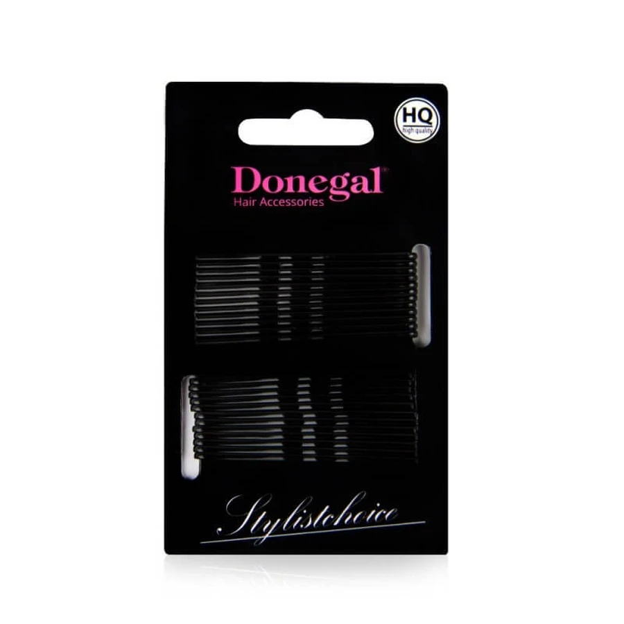 Donegal Wax Nietjes Zwart 5cm 5091, 24 stuks