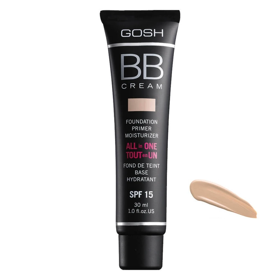 Gosh BB Cream Base et hydratation en 1 02 beige, 30ml