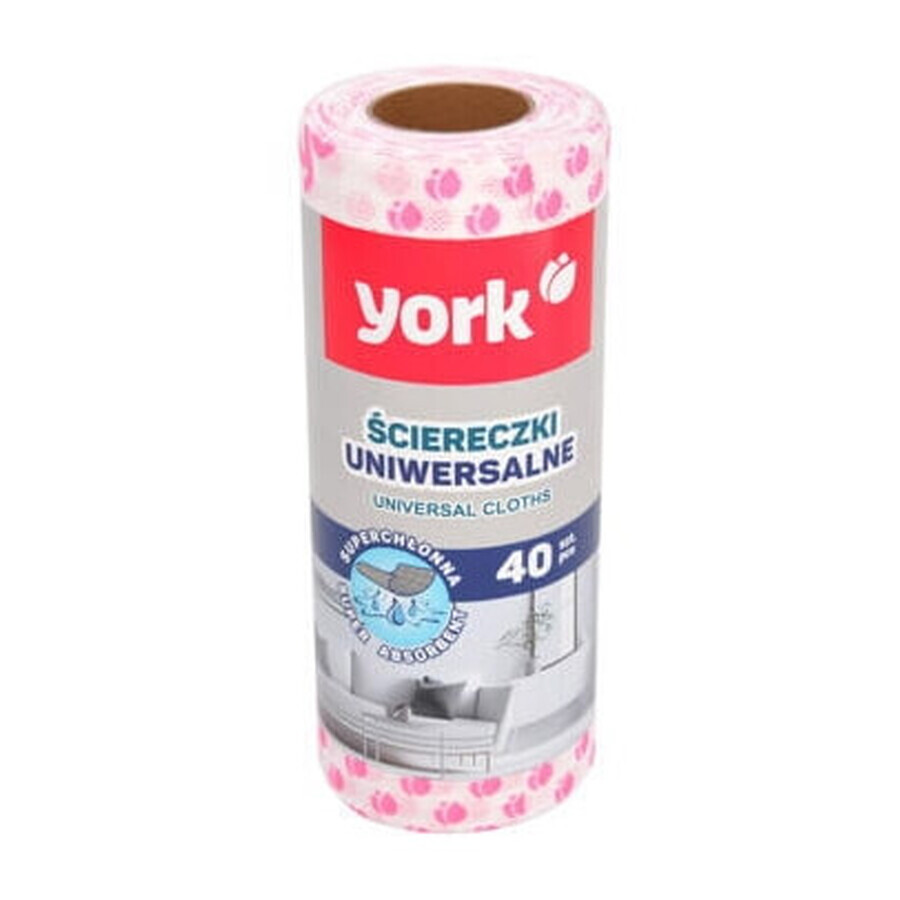 York, paño de cocina en rollo, 40 piezas