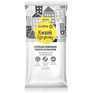 Luba Comfort Citric Acid Multi-Purpose Antibacterial Wipes, 24 pieces