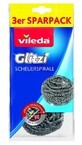Vileda, Glitzi, Stainless Steel Sponge, 3 pieces
