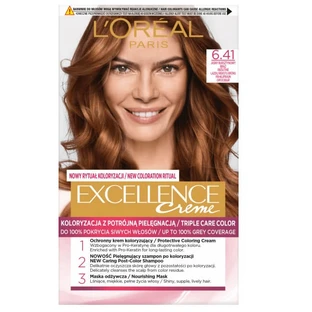 L'Oreal Paris Excellence Creme Wax Color 6.41 Light Amber Bir