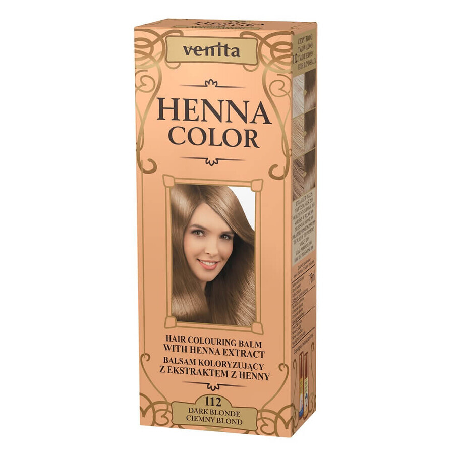 Venita Henna Color Loțiune colorantă cu extract de henna 112 Blond închis, 75ml