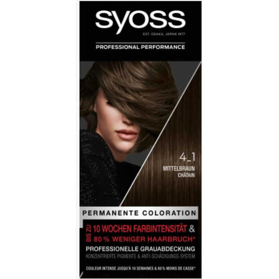 Syoss, couleur de la cire 4-1 rouge rougeâtre Brz