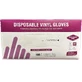 Guantes de vinilo talla M, 100 unidades