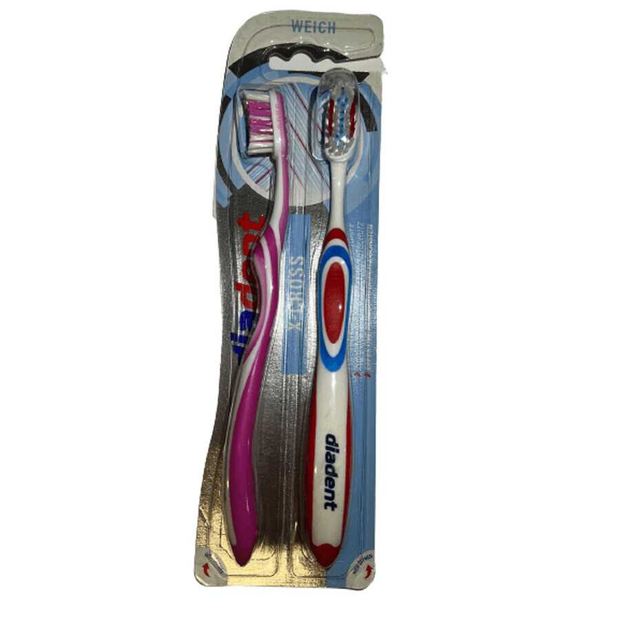 Diadent, toothbrush for teeth, small, 2 pieces