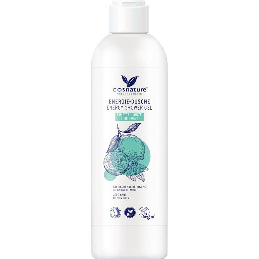 Boutique Gel douche énergisant Cosnature au citron vert et à la menthe, 250ml Gel douche énergisant Cosnature au citron vert et à la menthe, 250ml