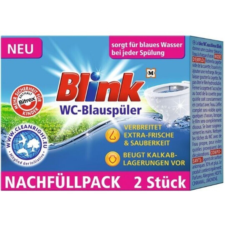 Inserto per WC Blink, blu, 2 pezzi