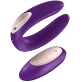 Satisfyer Partner Plus Remote Control Couple Stimulator with Remote Control Purple