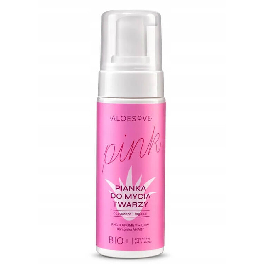 Aloesove Pink Face Wash Gel nettoyant moussant pour le visage 150 ml
