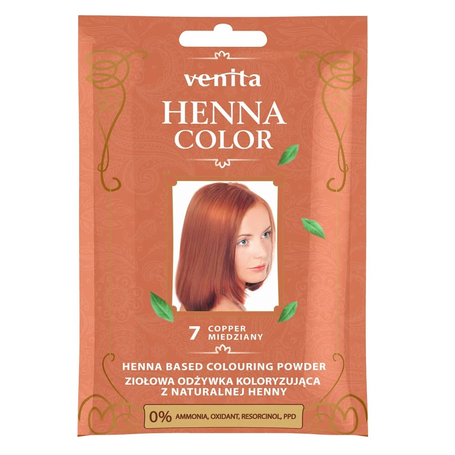 Venita Henna Colour Lotion colorante au henné aux plantes 7 Cuivre