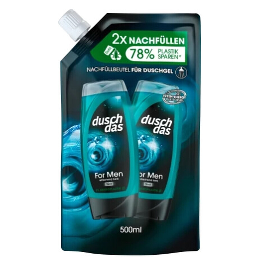 Acquista Duschdas, gel doccia per uomo, confezione di ricarica, 500 ml Duschdas, gel doccia per uomo, confezione di ricarica, 500 ml