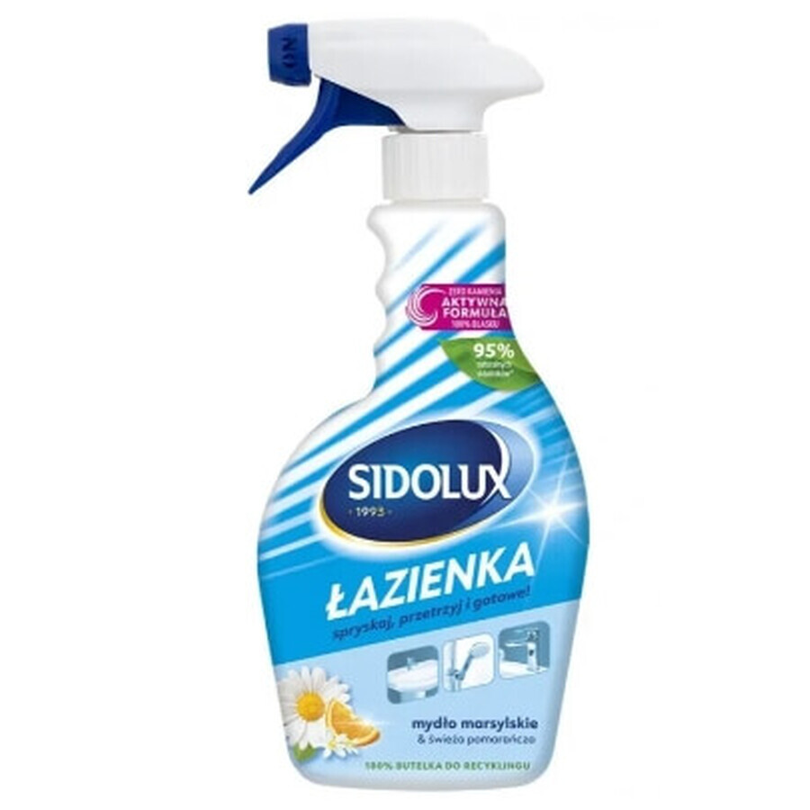 Sidolux, Detergente de Baño, Jabón de Marsella y Jabón de Albaricoque, 500 ml