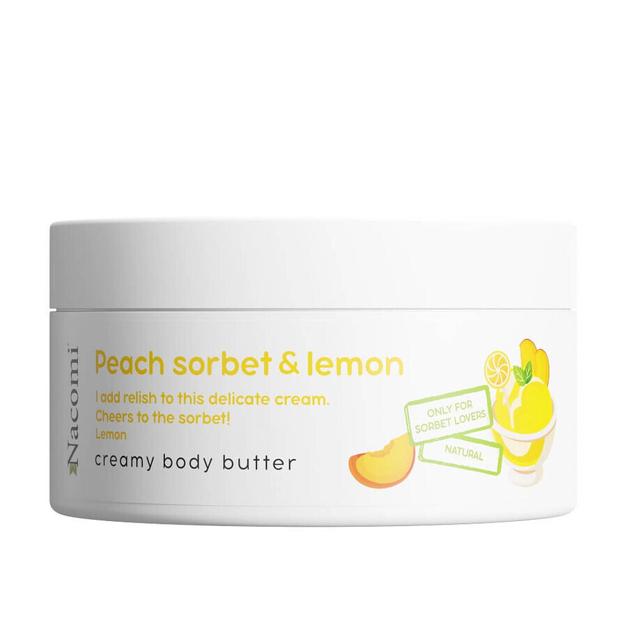 Winkel op Nacomi romig lichaamsmasker met perzik en citroensorbet smaak, 100ml Nacomi romig lichaamsmasker met perzik en citroensorbet smaak, 100ml
