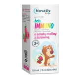 Novativ Kids Beta Immuno with raspberry and uranberry flavor, 120 ml