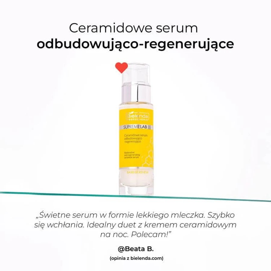 Bielenda Professional SupremeLab Barrier Renew Ceramide Siero di ricostruzione e rigenerazione, 30ml