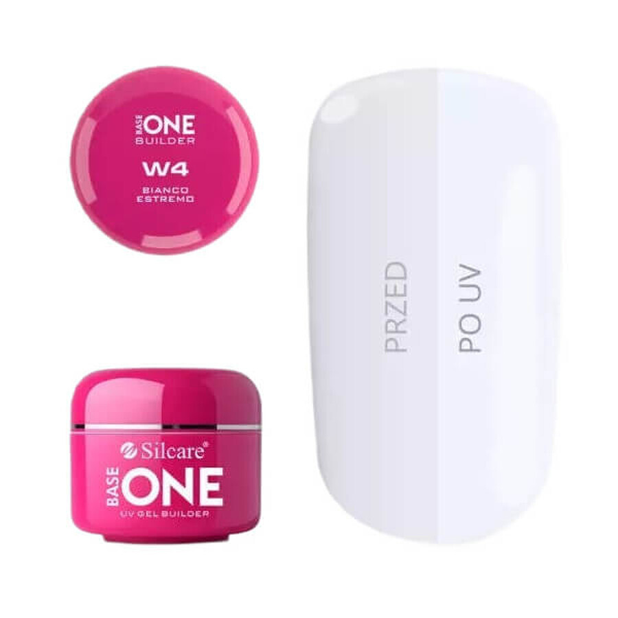Comprar Constructor de uñas Silcare Base One Extreme White W4, 15g Constructor de uñas Silcare Base One Extreme White W4, 15g