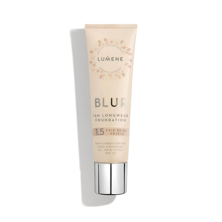 Lumene Blur 16h SPF15 Base de Maquillaje Alisante 1.5 Beige Claro, 30ml