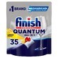 Finish Quantum Quantum All in 1 capsule per lavastoviglie Powerball compresse 35 pz limone