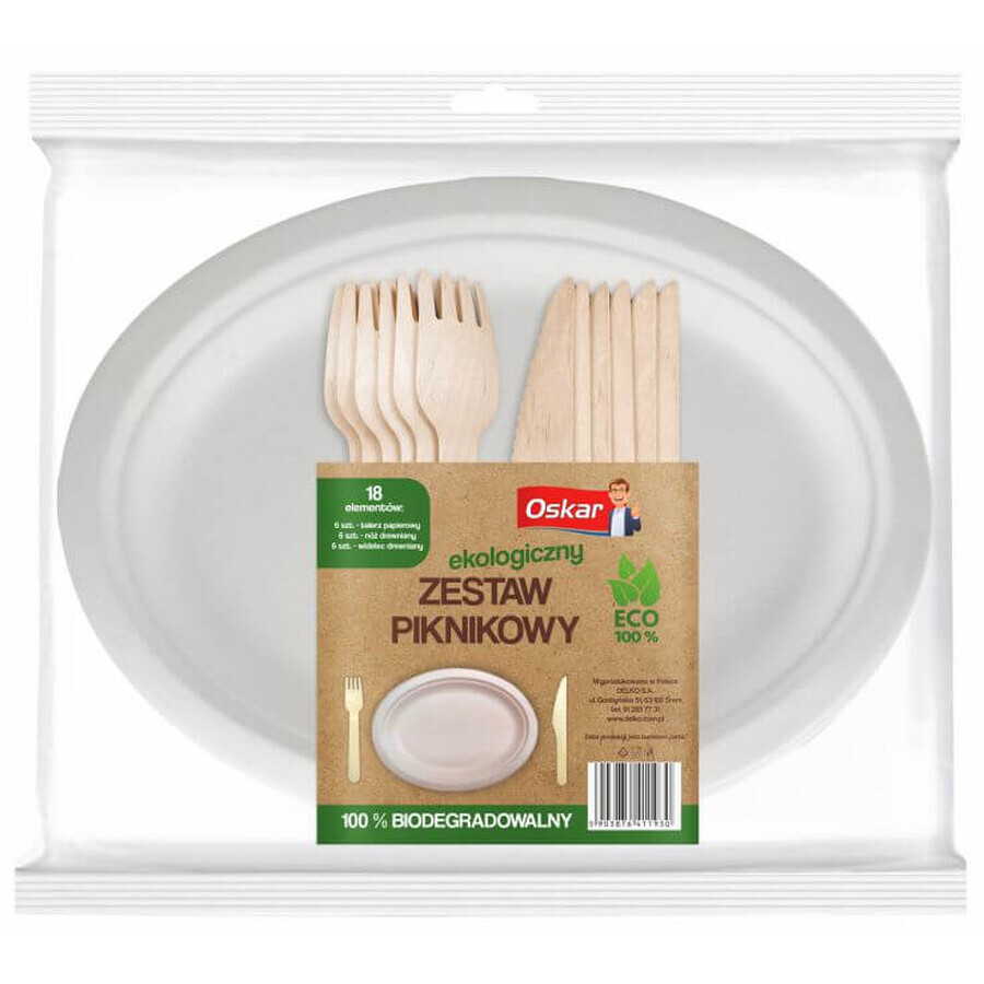 Comprar Oskar, Set de picnic Weekend ECO, 18 piezas Oskar, Set de picnic Weekend ECO, 18 piezas